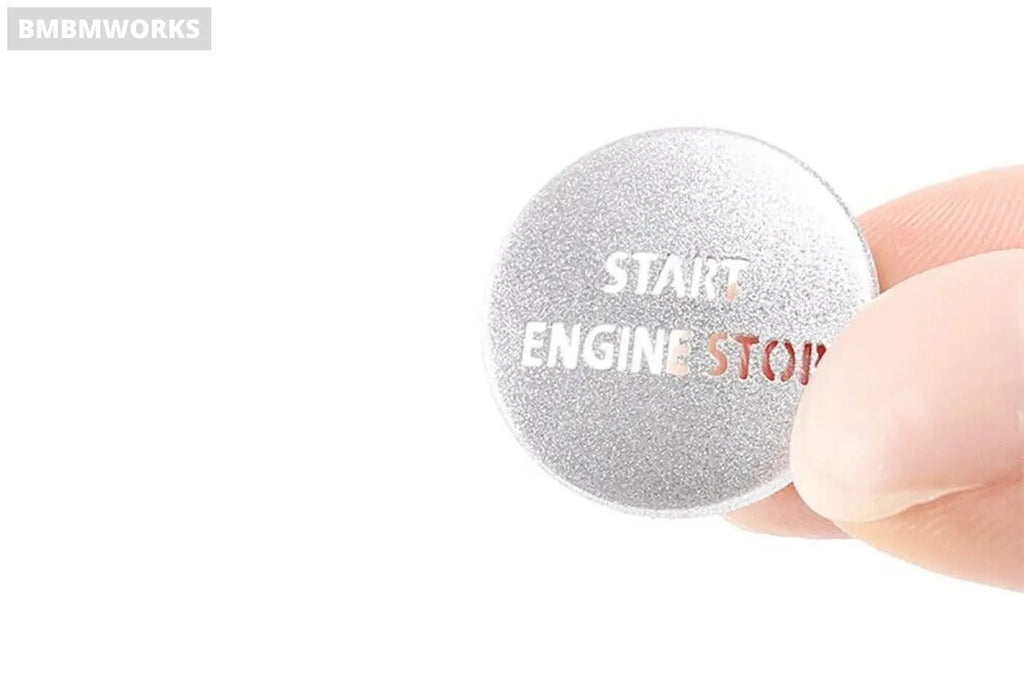 Metal Engine Start Stop Button Land Rover Range Sport L320 2010-13 Silver