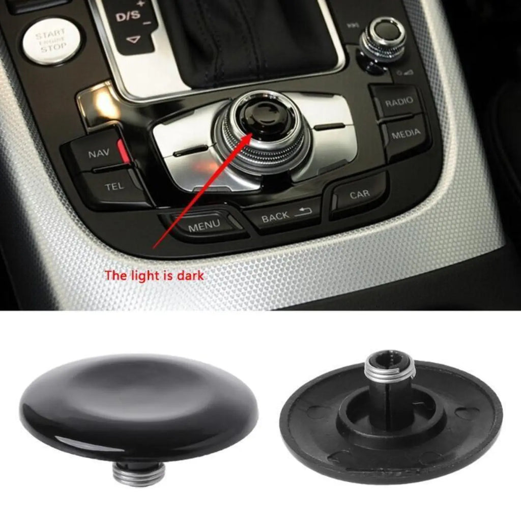 Middle Knob Joystick Mmi Button Cap Cover Circle Round Audi A4 A5 Q5 A6 Q7 A8