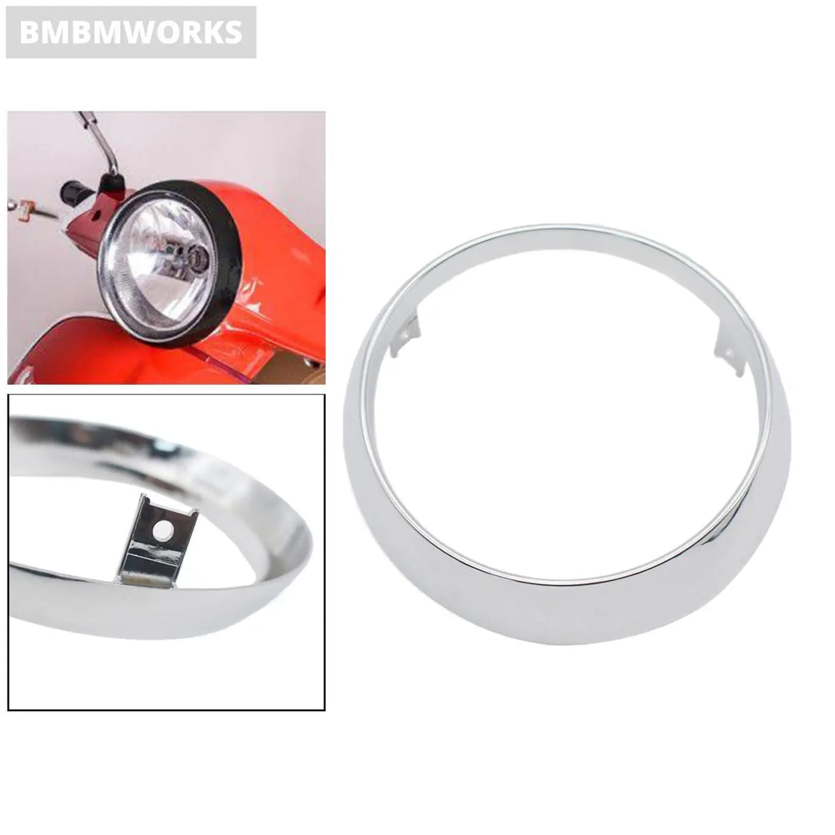Motorbike Headlight Trim Ring Vespa Primavera 125 250 300