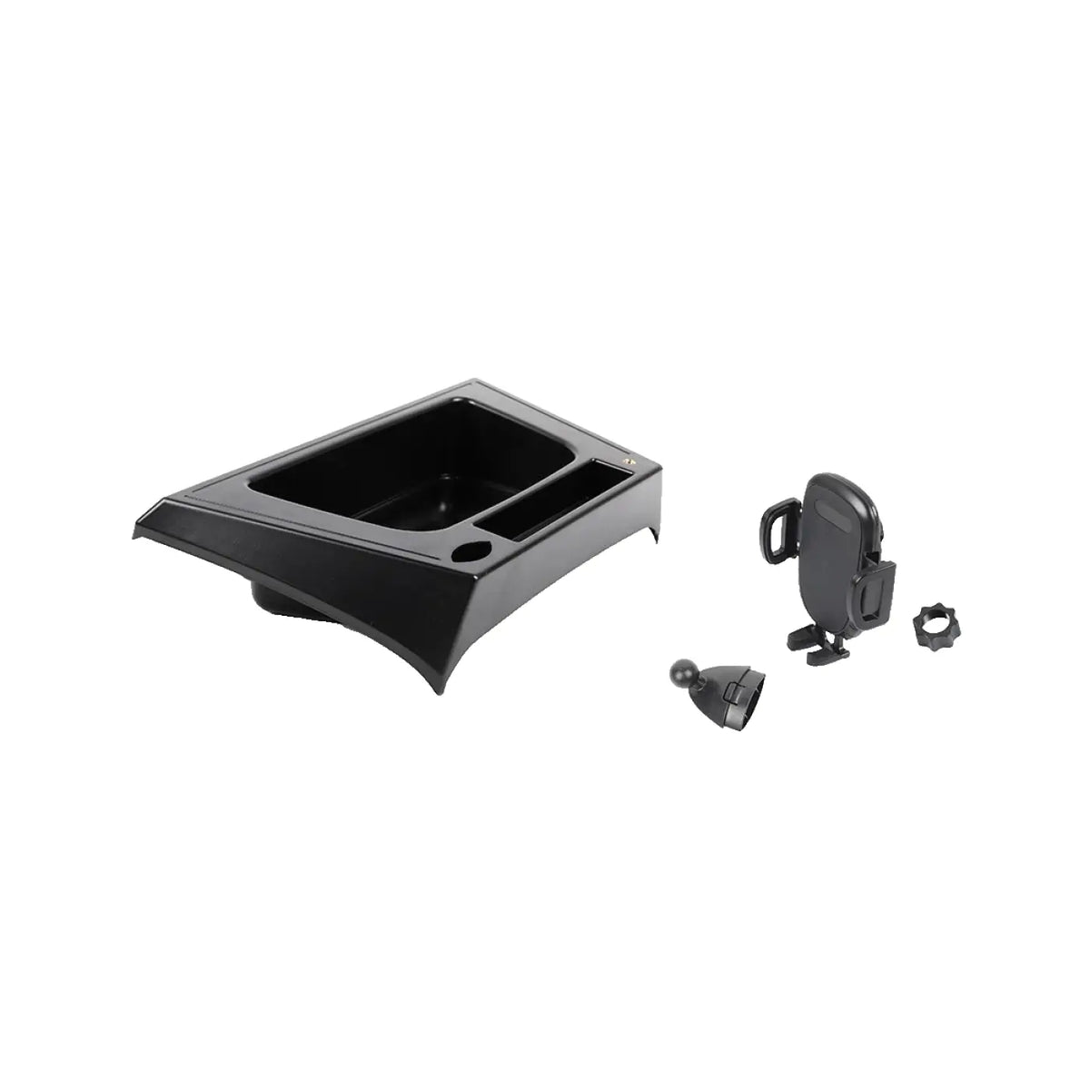 Multi-Mount Phone Holder Dashtray Storage Box System Kit Jeep Wrangler Jk 2012-