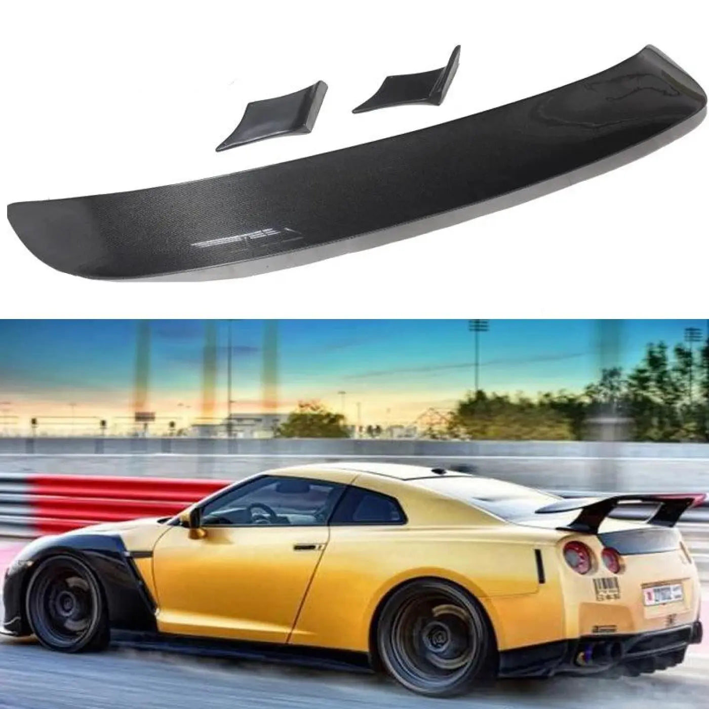 Nissan GT-R R35 Carbon Fiber GT-Style Tail Spoiler (2008-2012) Body Kits & Performance 2