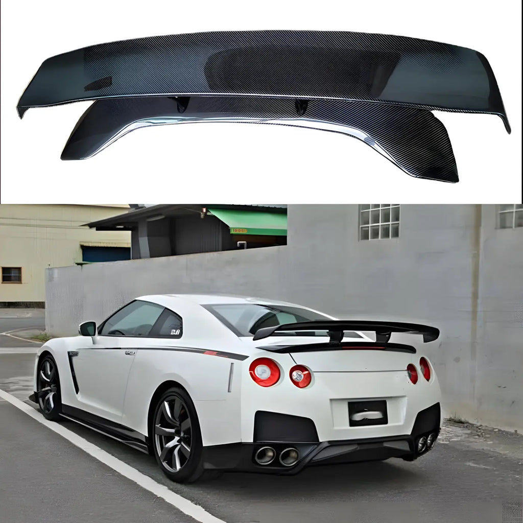 Nissan GT-R R35 V-Hyper Narrow Style Carbon Fiber GT Spoiler (2009-2015) Body Kits & Performance 2