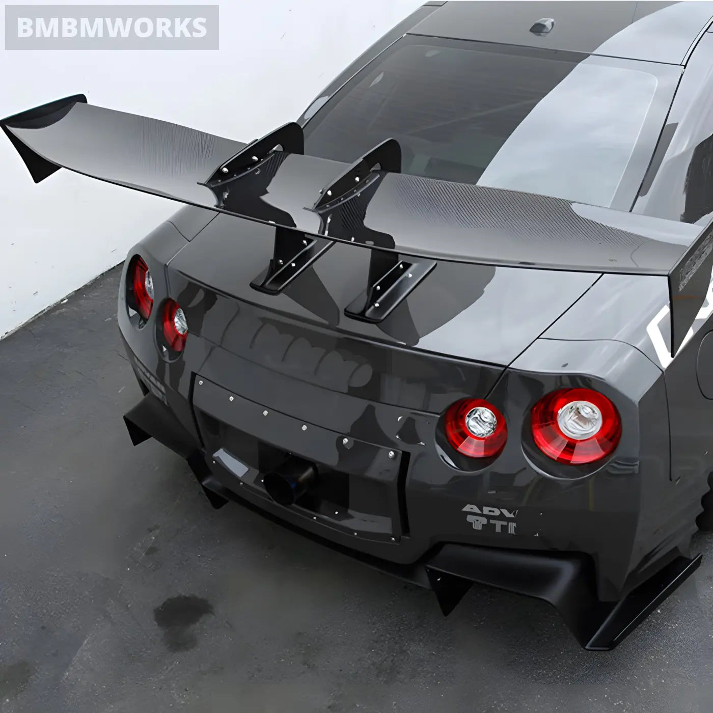 Nissan GT-R R35 V-Style Carbon Fiber Rear Spoiler Wing (2008-2016) Body Kits & Performance 2