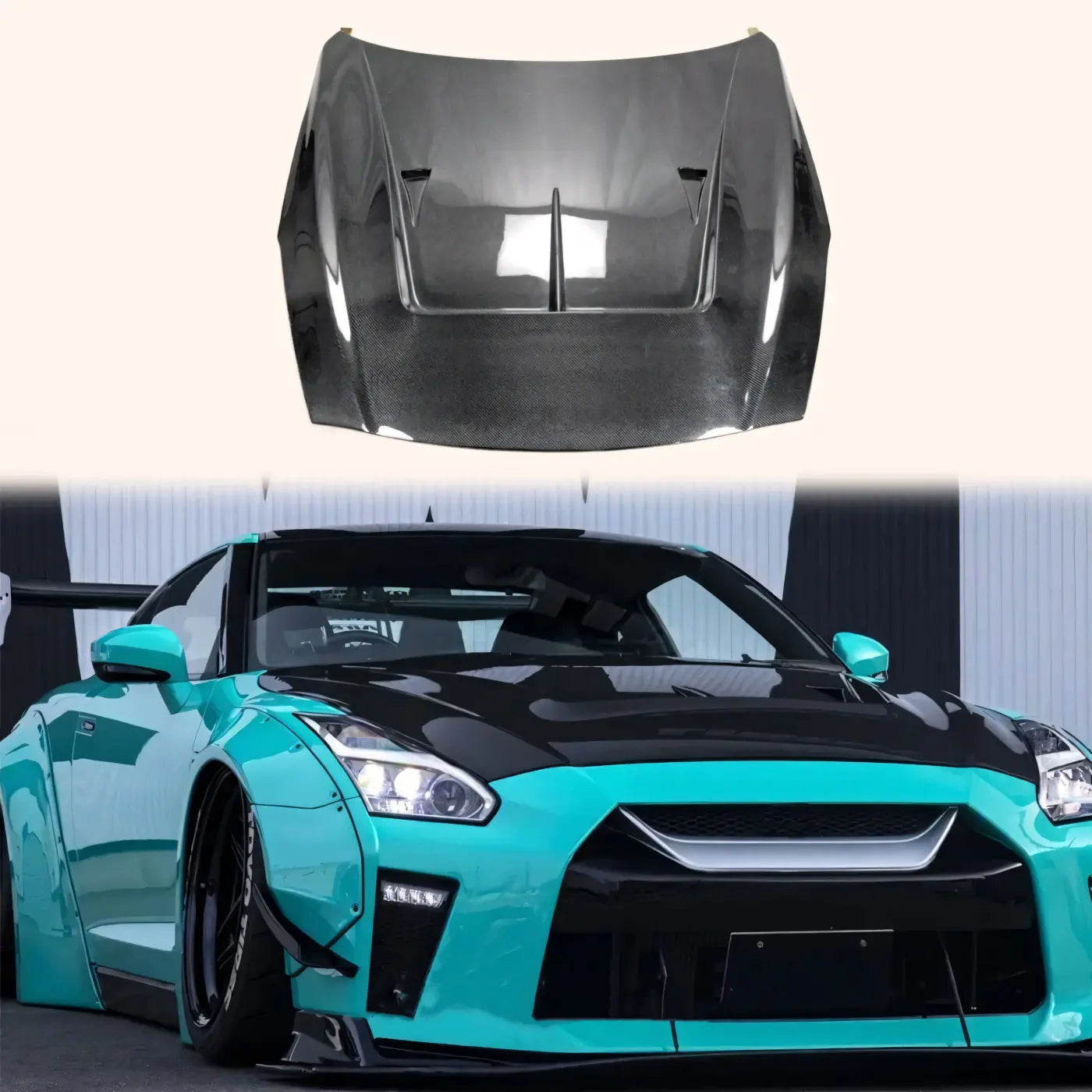Nissan R35 GT-R Carbon Fiber Hood / Bonnet 2008-2022 Body Kits & Performance