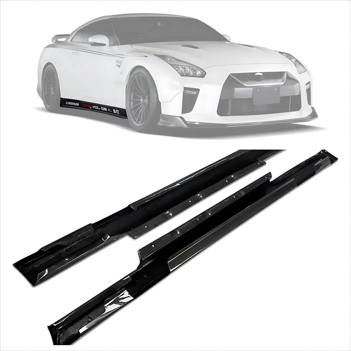Nissan R35 GT-R Carbon Fiber Side Skirts (2007-2016) Body Kits & Performance