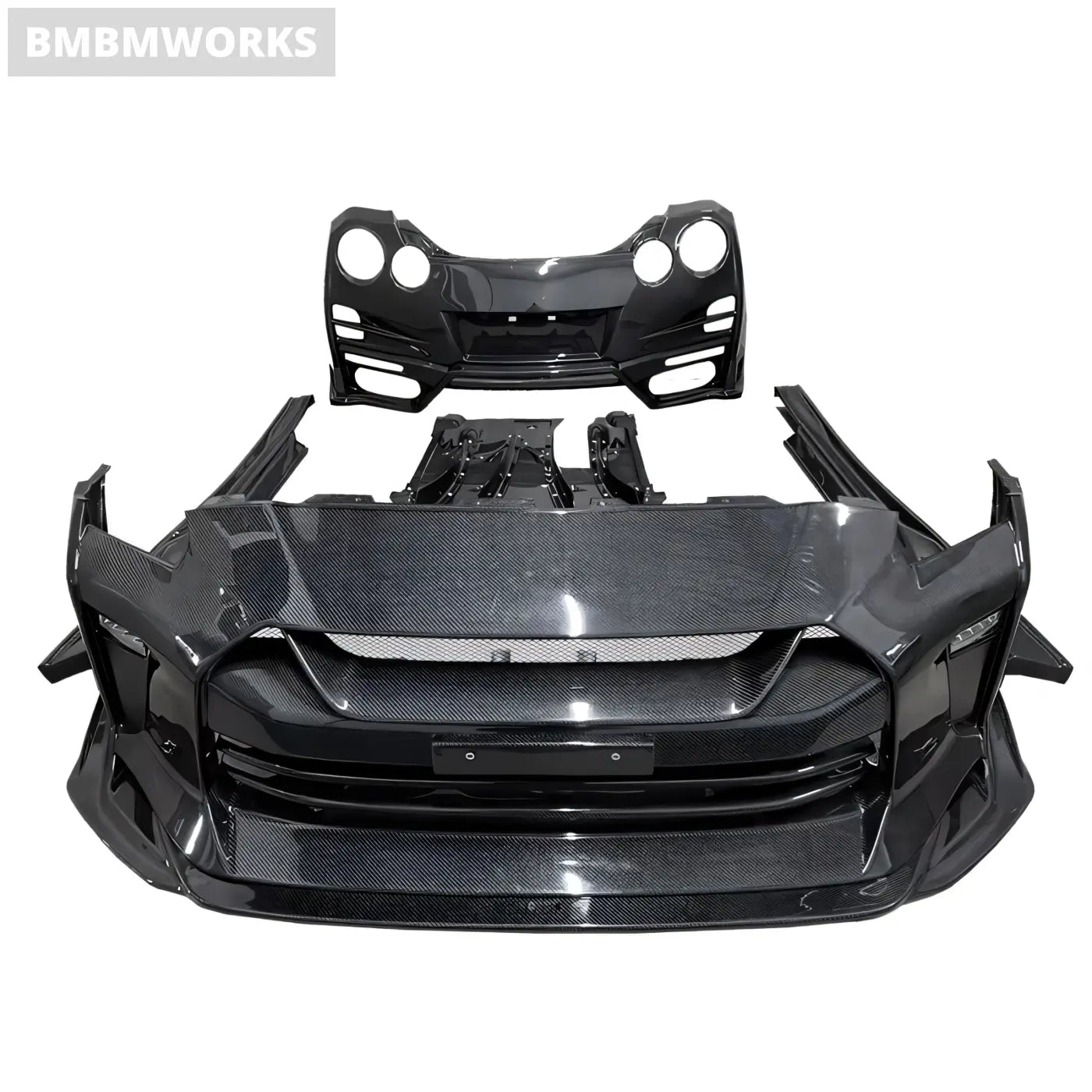 Nissan R35 GT-R Full Carbon Fiber Body Kit (Bumpers Skirts Hood Spoiler) Body Kits & Performance