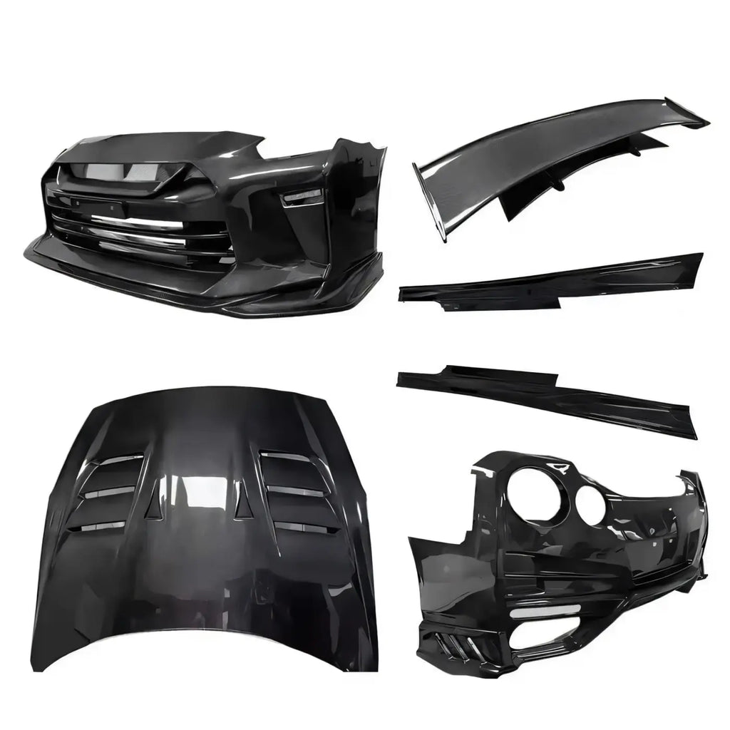 Nissan R35 GT-R Full Carbon Fiber Body Kit (Bumpers Skirts Hood Spoiler) Body Kits & Performance