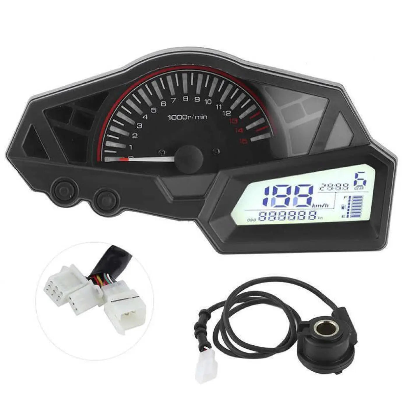 Odometer Speed Fuel Gauge Kawasaki Ninja 300/Ex300/300Se 2013‑2015 15000Rpm