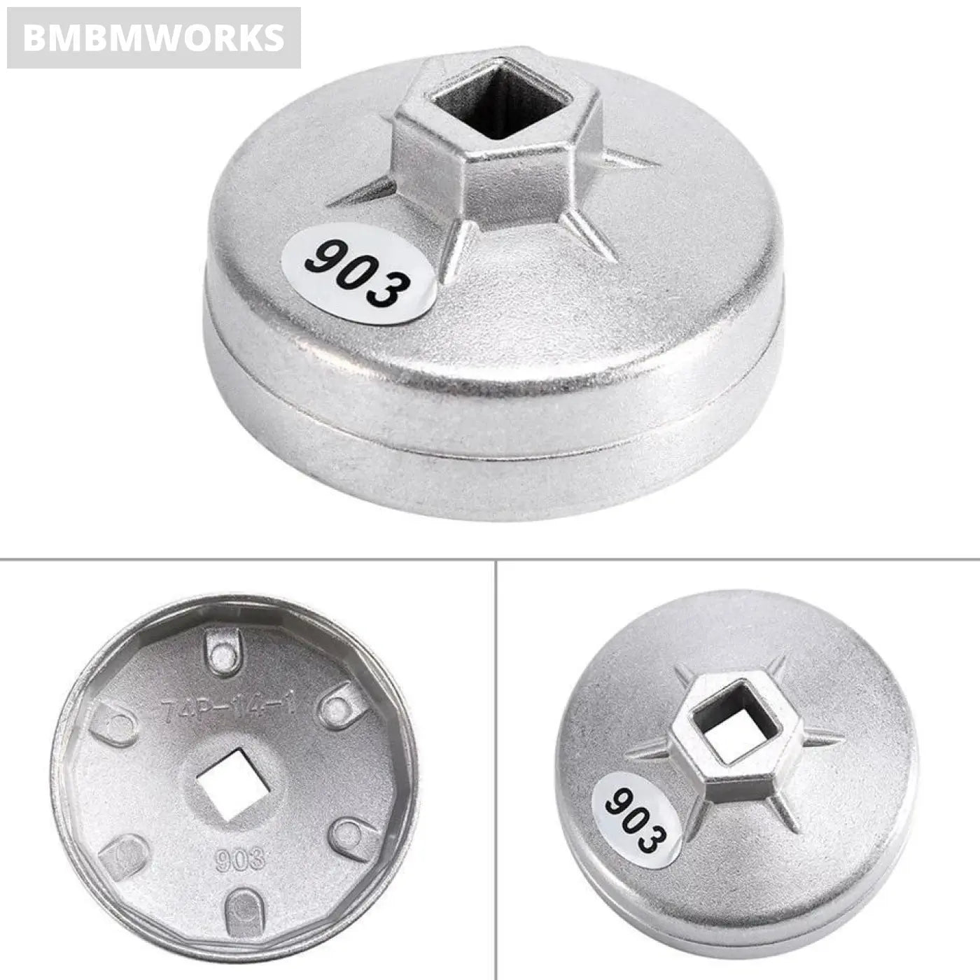 Oil Filter Wrench 74Mm 14 Teeth Aluminum Socket Removal Tool Bmw Audi Mb Vw