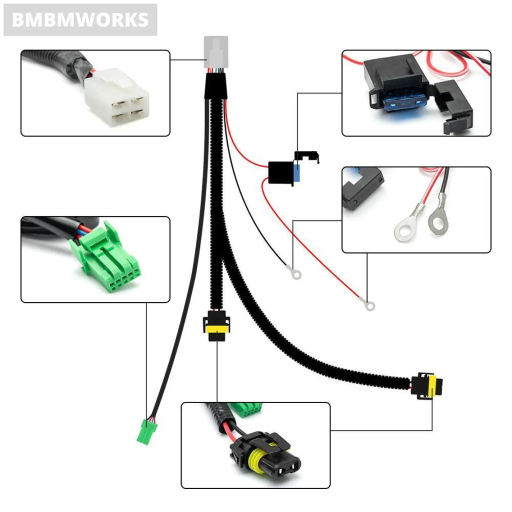 On/Off Switch Wiring Harness Fuse Relay Kits Lexus Gx470 Lx470 Toyota Highlander