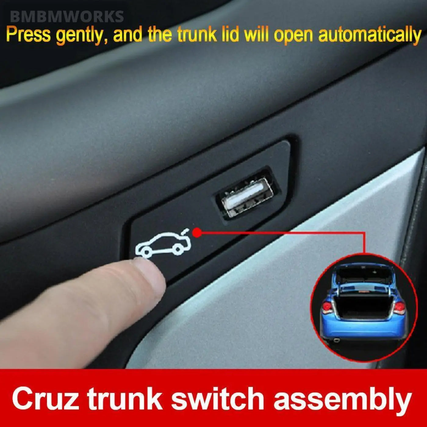 Open/Close Button Trunk Switch Chevrolet Cruze Lhd