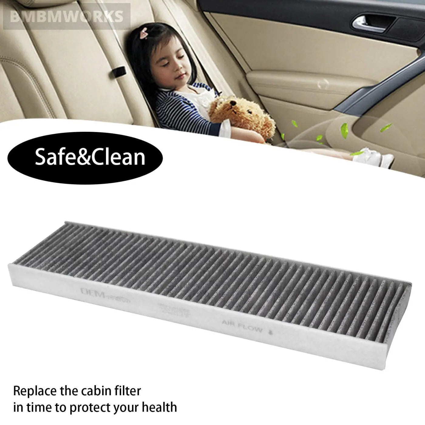 Pollen Cabin Air Filter Activated Carbon Cooper R56 Clubman R55 Convertible R57