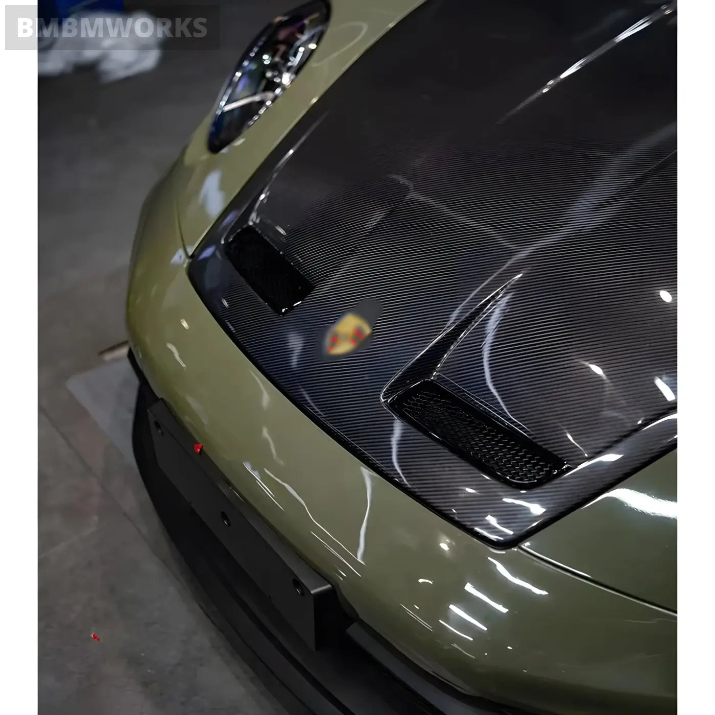 Porsche 911 (992) GT3 Style Forged Carbon Fiber Vented Hood Body Kits & Performance 4