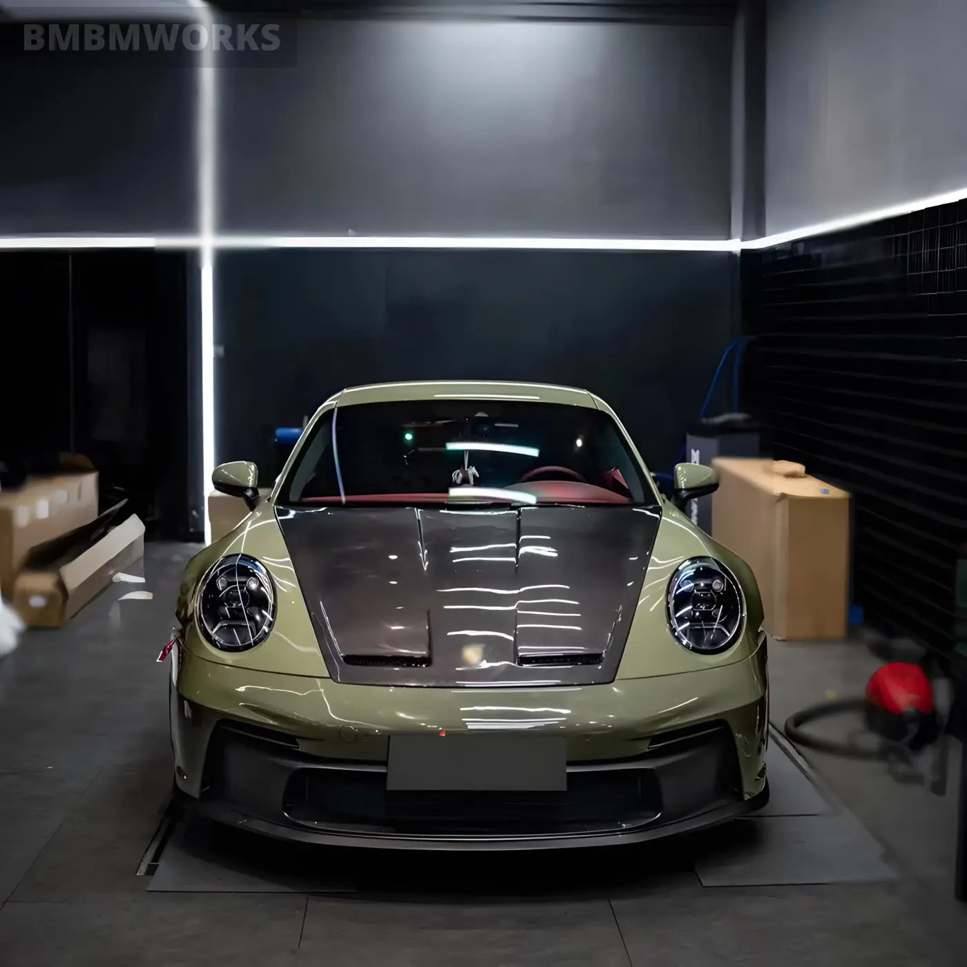 Porsche 911 (992) GT3 Style Forged Carbon Fiber Vented Hood Body Kits & Performance 4