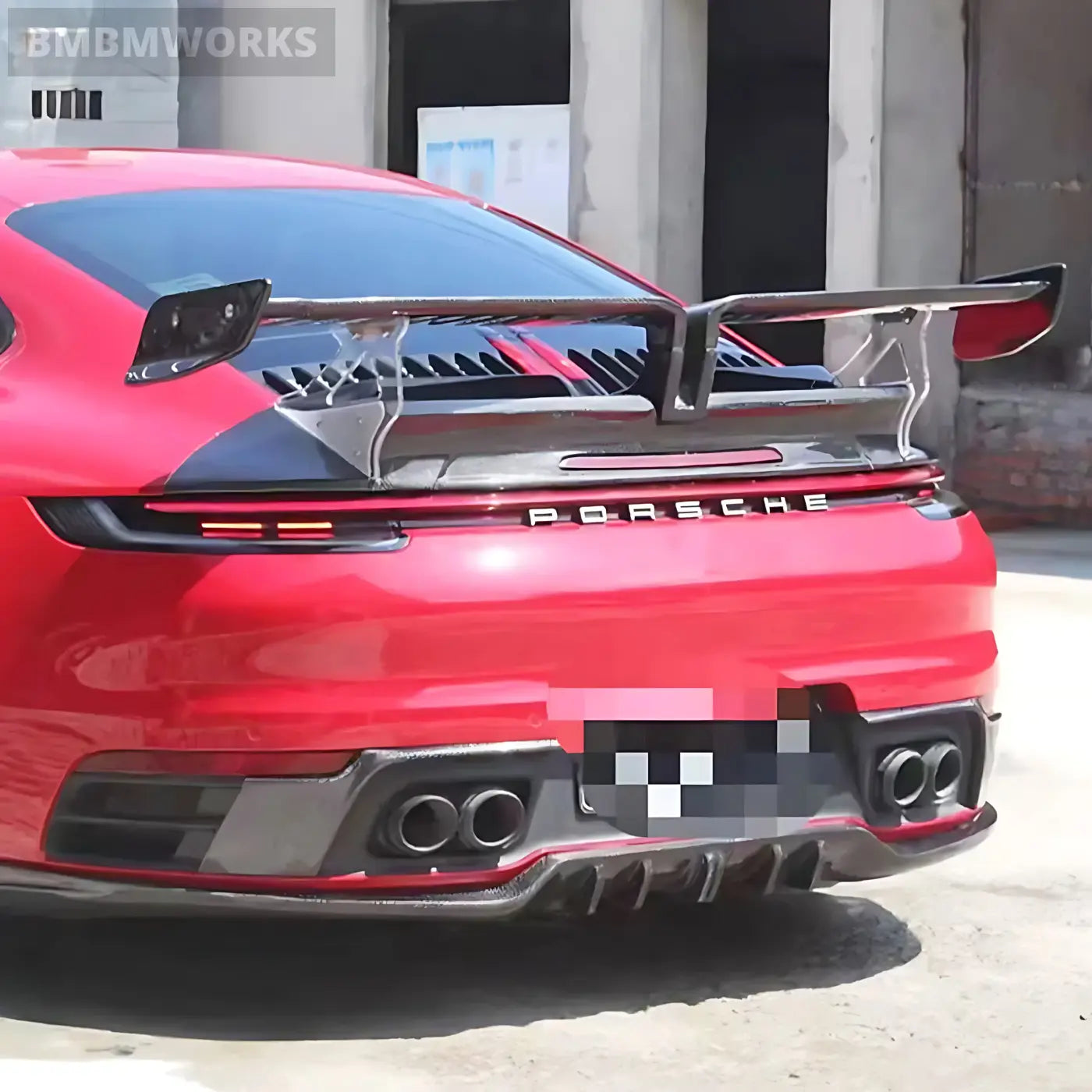 Porsche 911 (992) Tech Style Forged Carbon Fiber Spoiler / Wing Body Kits & Performance 4