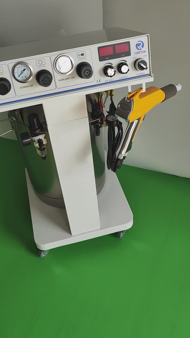 Manual Electrostatic Powder Coating Gun - 0–100 kV, Adjustable Current, Ergonomic