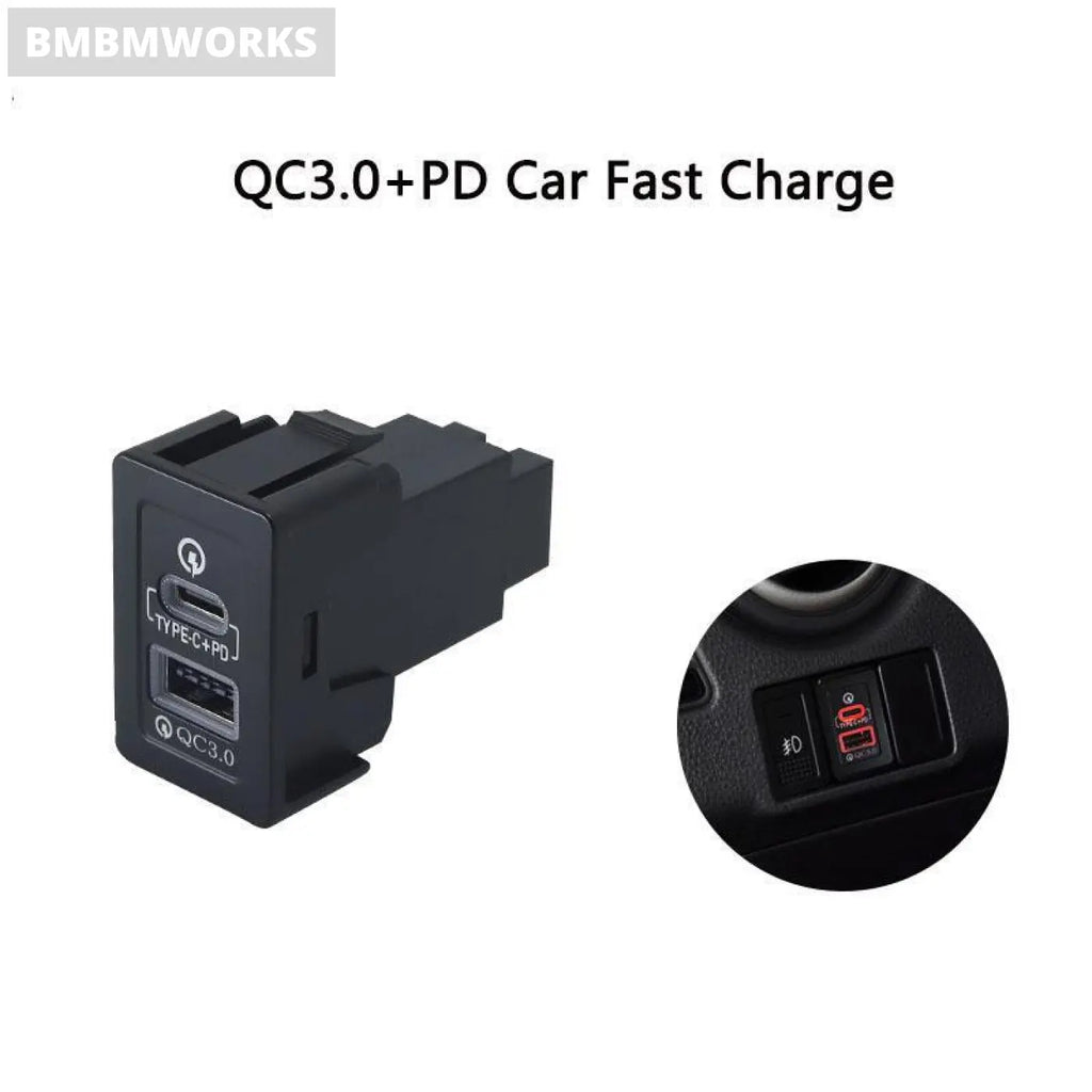 Quick Charge Charger Qc3.0 Usb Interface Socket Suzuki Sx4 Swift Vitara