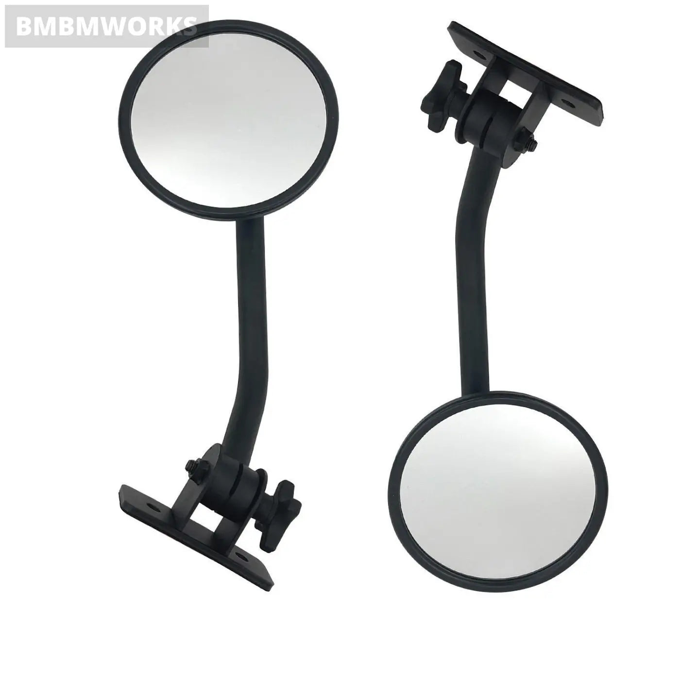 Quick Release Round Rearview Side Mirror Jeep Wrangler Jku Jk Cj Yj Tj 1997-2008