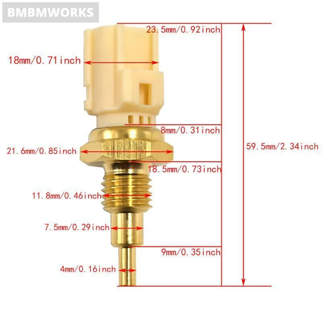 Radiator Water Temperature Sensor Kawasaki Ex 250 Ninja Zg1400 Gtr1400 Zr1000
