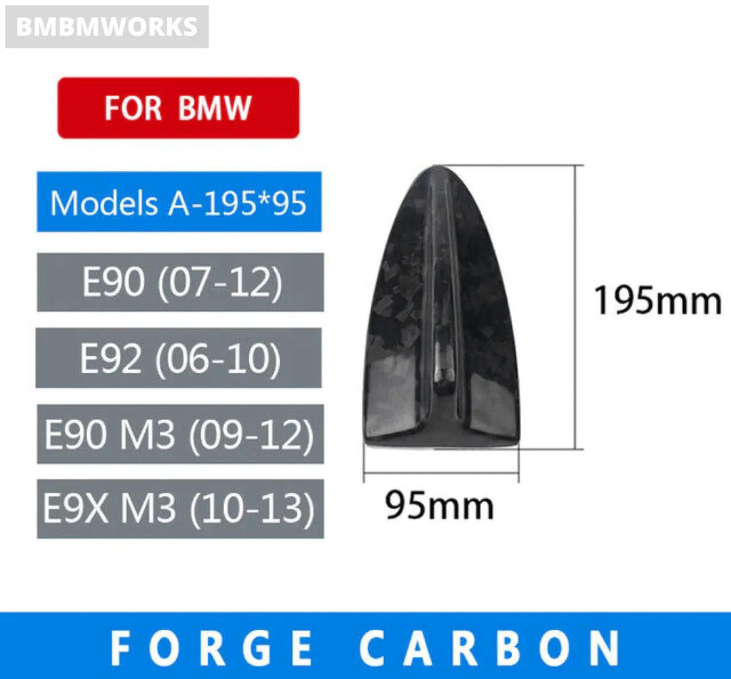 Real Carbon Fiber Antenna Cover Shark Fin For Bmw E90 F20 F30 F10 G30 G20 F15