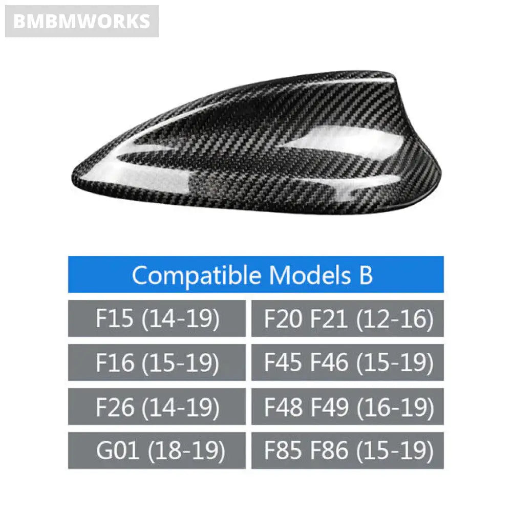 Real Carbon Fiber Antenna Cover Shark Fin For Bmw E90 F20 F30 F10 G30 G20 F15