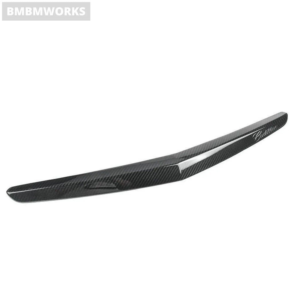 Real Carbon Fiber Trunk Trim Cover Cadillac Ats Atsl Atsv