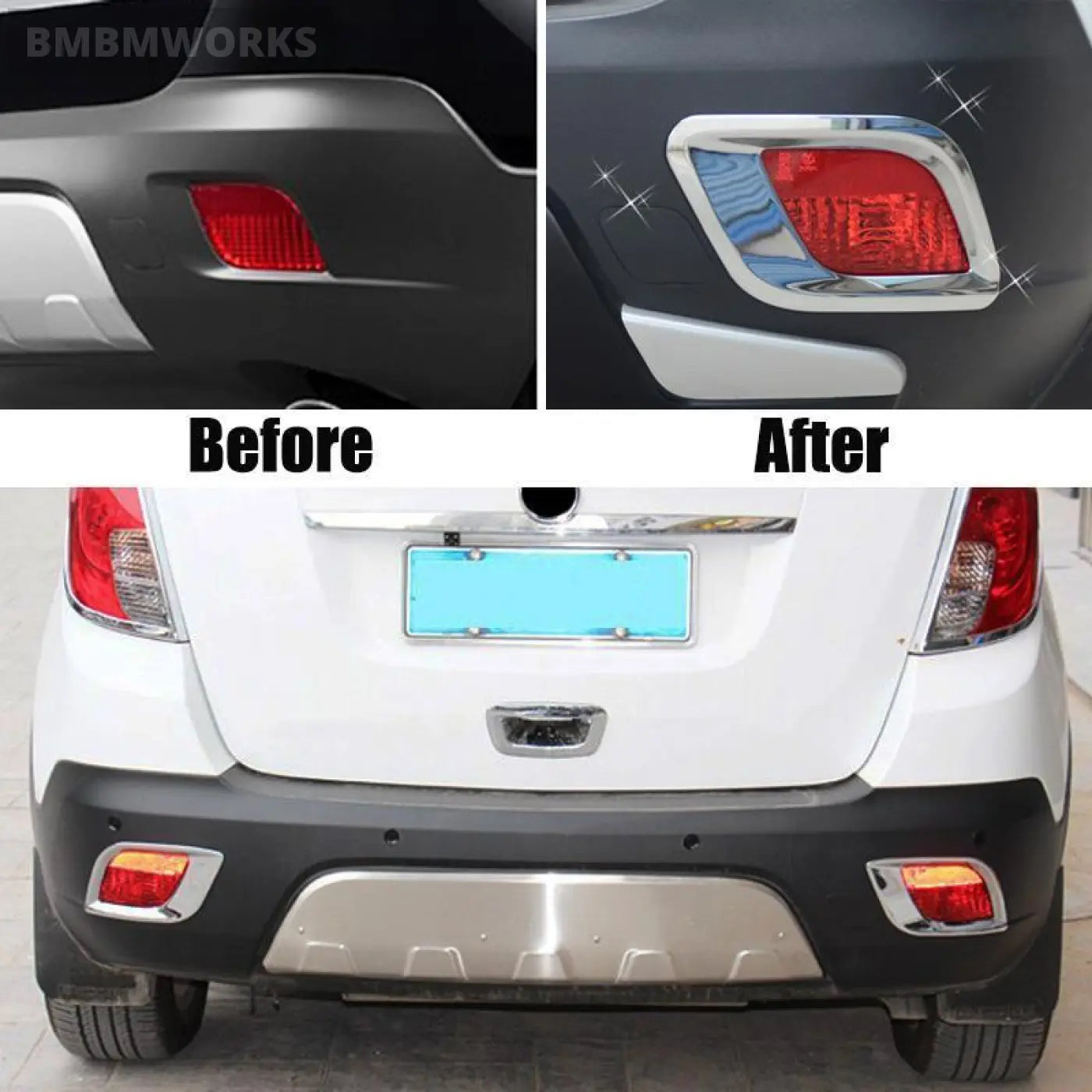 Rear Fog Light Foglight Lamp Cover Opel Buick Encore Vauxhall Mokka 2012-2016