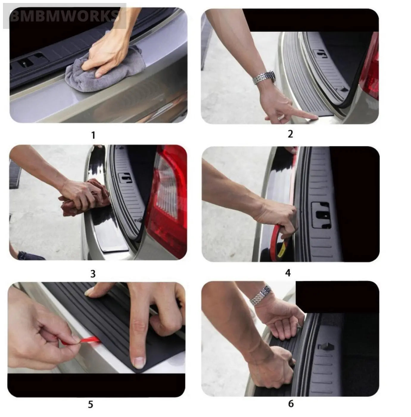 Rear Guard Bumper Protector Lamborghini Skoda Octavia Yeti Roomster Fabia Rapid