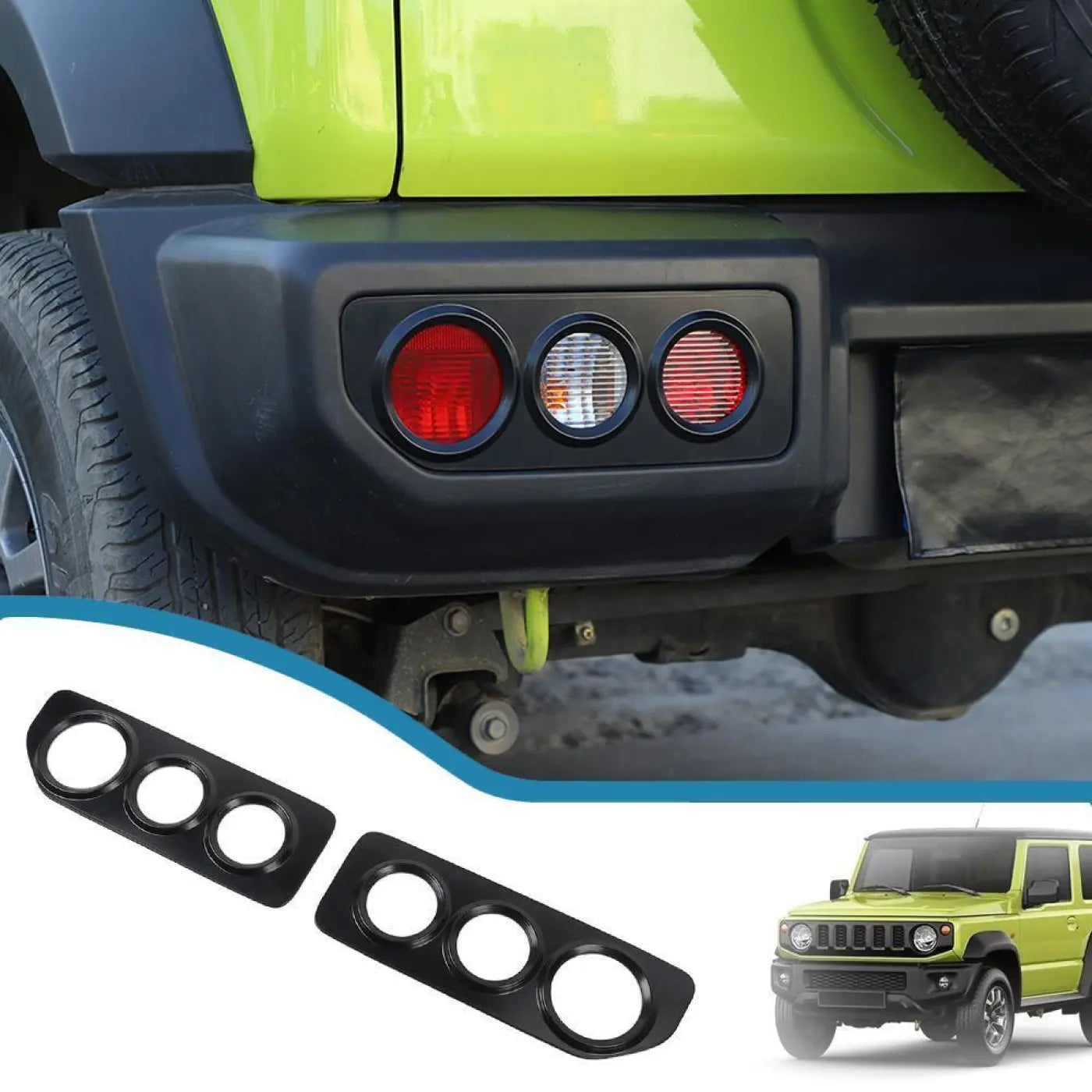 Rear Tail Light Lamp Protection Cover Stone Guard Suzuki Jimny Jb64 Jb74 2018-