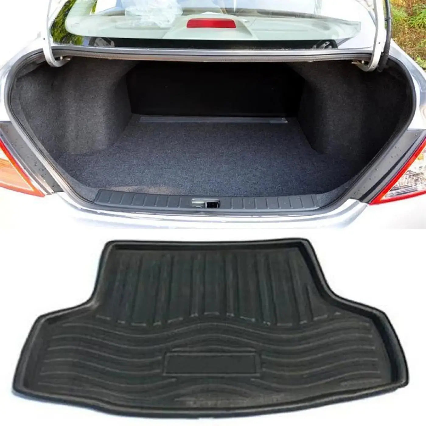 Rear Trunk Mat Floor Carpet Boot Cover For Nissan Sunny Versa Ii N17 2010-2016