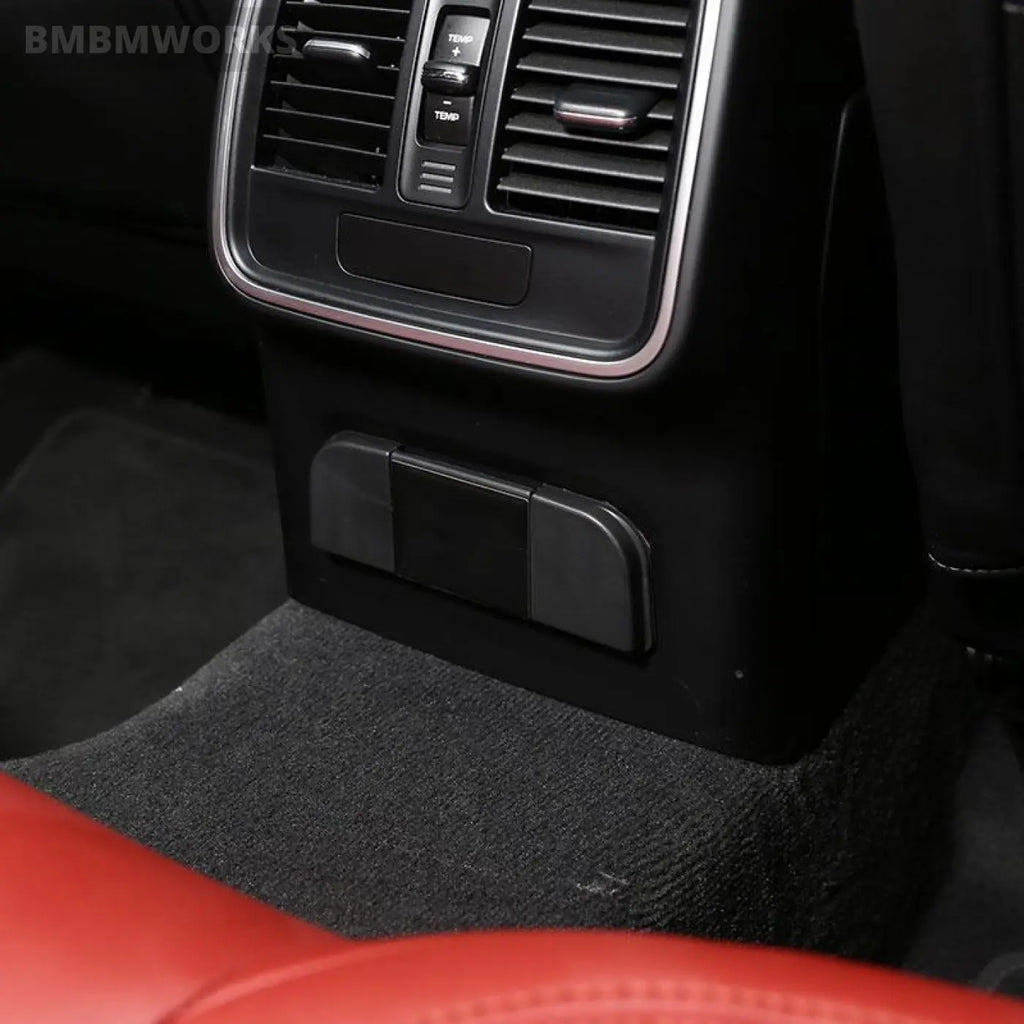 Rear Usb Equip Charging Port Protective Cover Dust-Proof Porsche Macan 2014-2021
