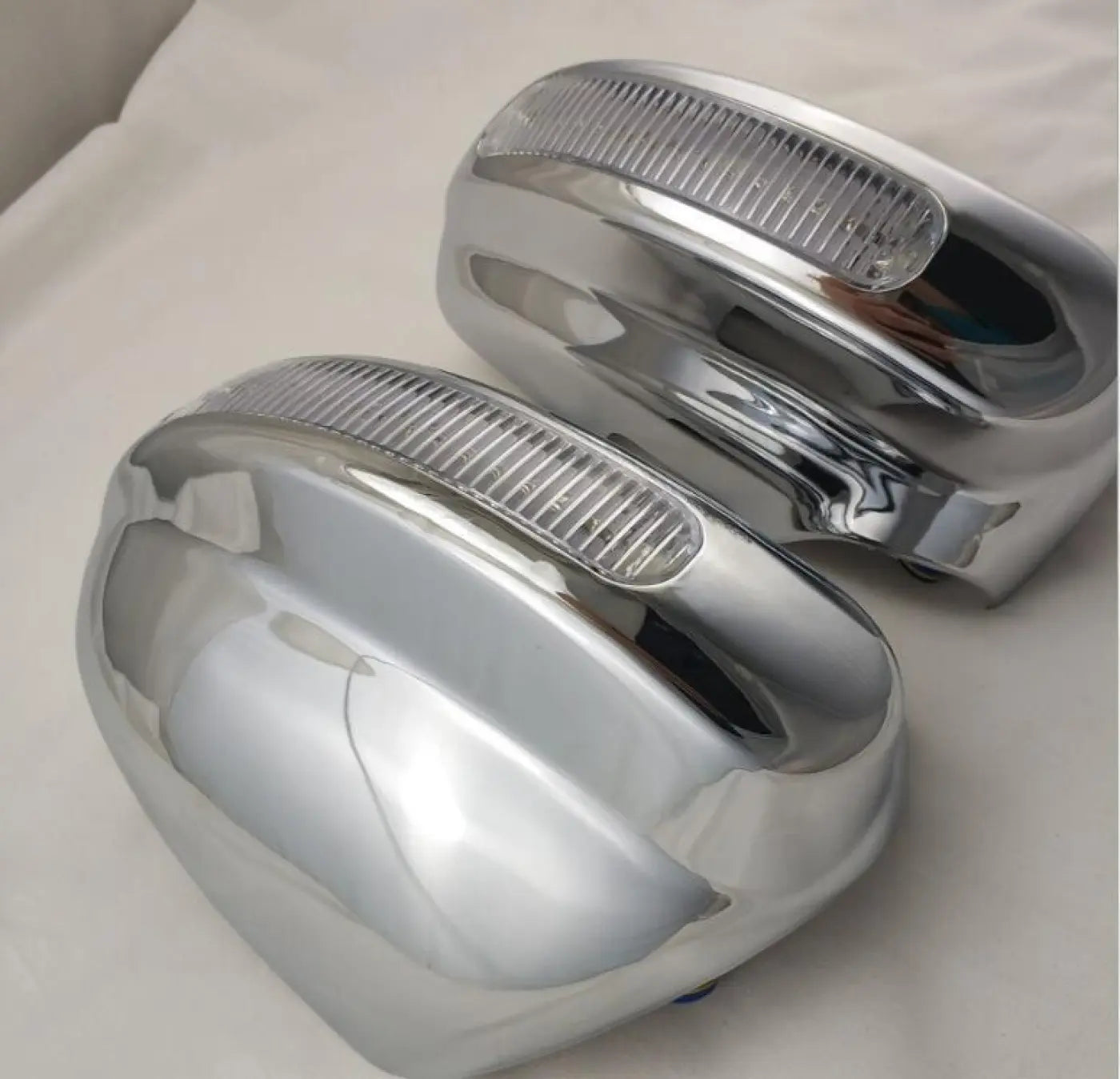 Rear View Mirror Cover Led Housing Protect Sequins Honda Fit Aria City 2003-2007