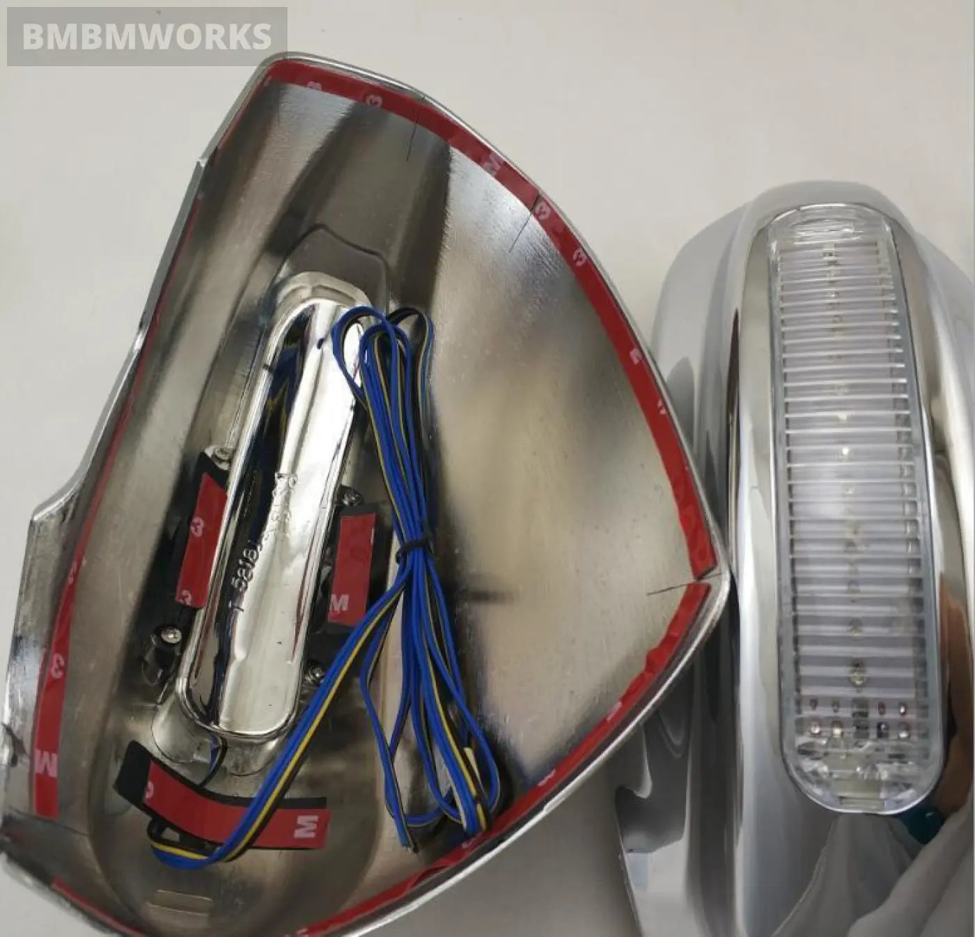 Rear View Mirror Cover Led Housing Protect Sequins Honda Fit Aria City 2003-2007