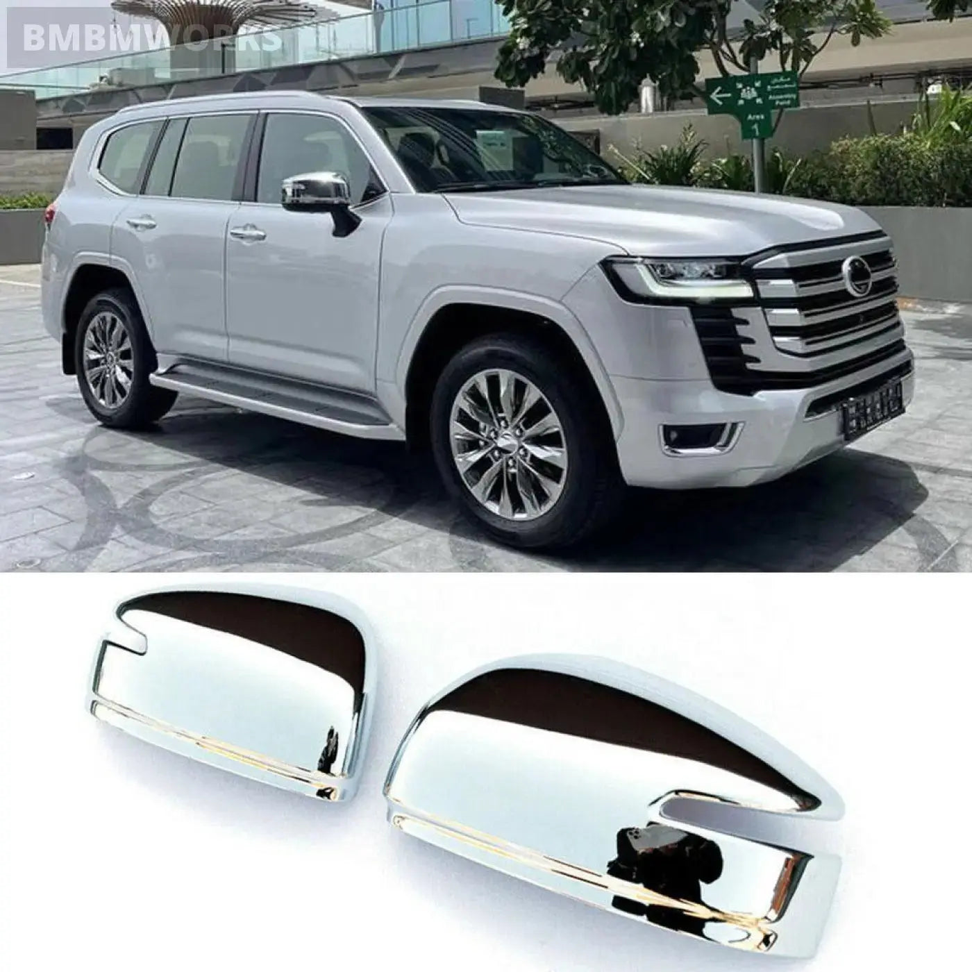 Rearview Mirror Cover Trim Caps Toyota Land Cruiser Lc300 2022-2023