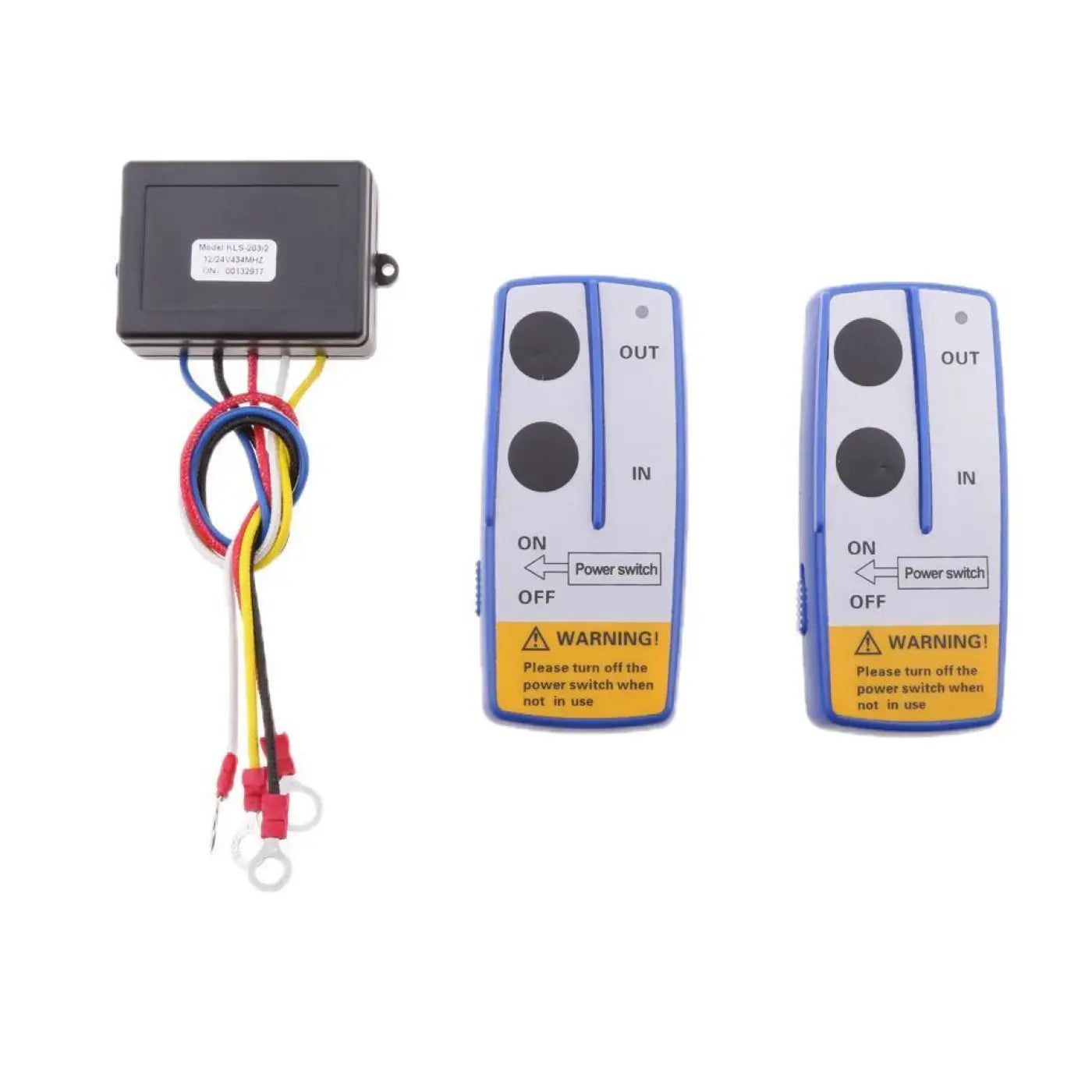 Recovery Wireless Winch Dual Remote Control 12V Handset Switch 98Ft Jeep Suv