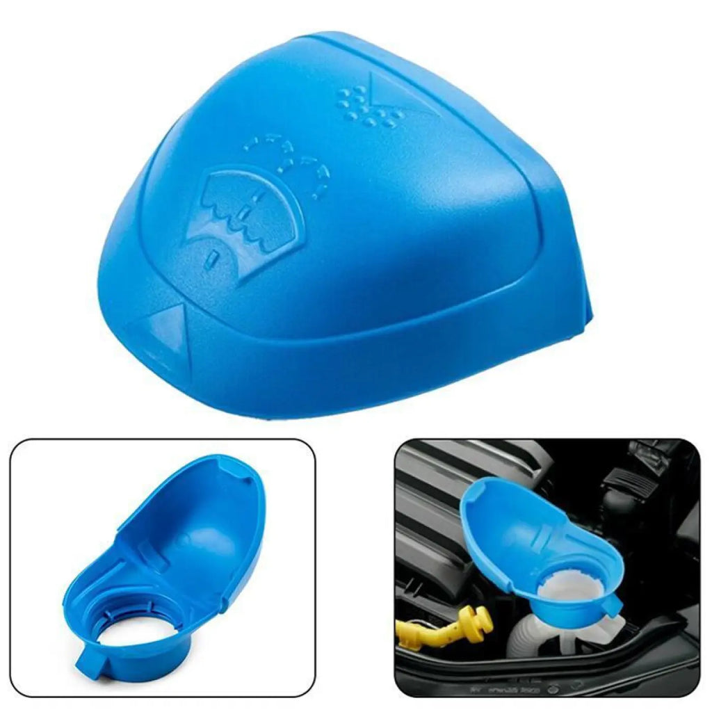 Reservoir Bottle Cap Wiper Washer Fluid Blue Plastic Cooper Volkswagen Skoda
