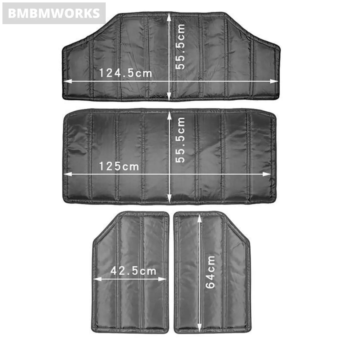 Roof Hardtop Sound Deadener Headliner Hinges Heat Insulation Jeep Wrangler Jk 12