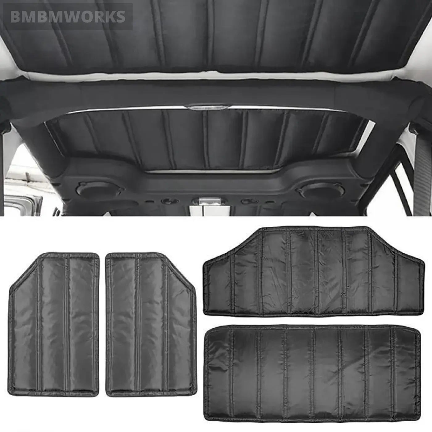 Roof Hardtop Sound Deadener Headliner Hinges Heat Insulation Jeep Wrangler Jk 12