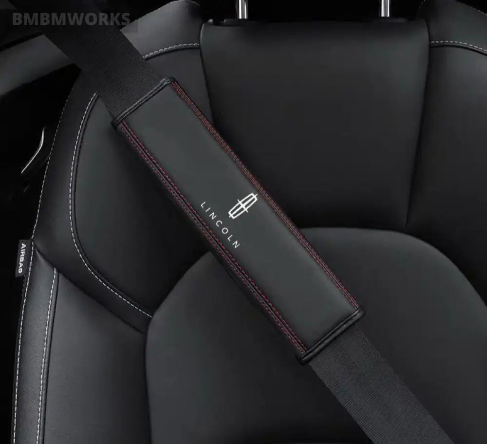 Seat Belt Protective Cover Leather Shoulder Pad Lincoln Continental Navigator Mk