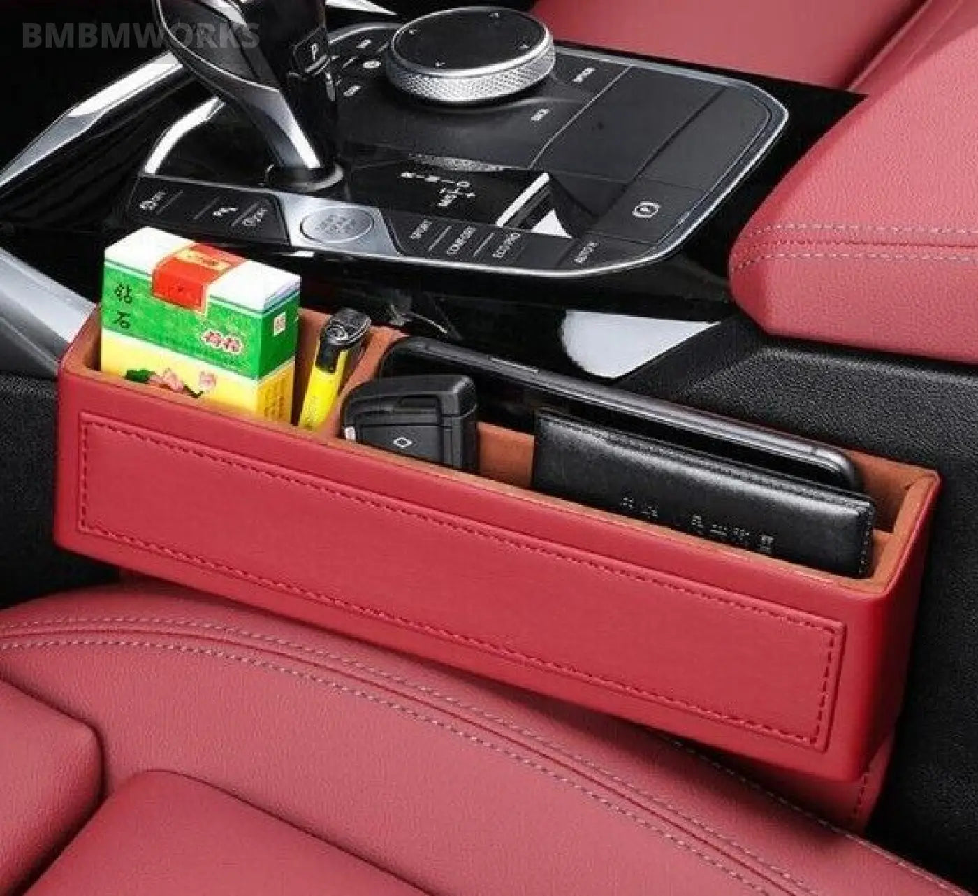 Seat Gap Storage Box Leather Organizing Bag Porsche Macan Cayenne Panamera 911