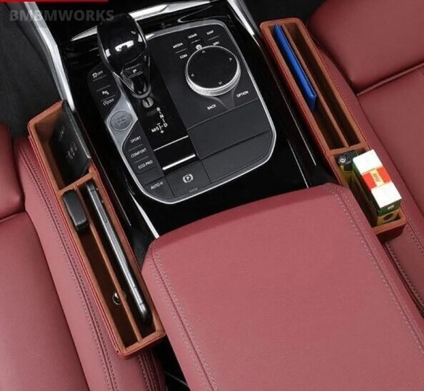 Seat Gap Storage Box Leather Organizing Bag Porsche Macan Cayenne Panamera 911
