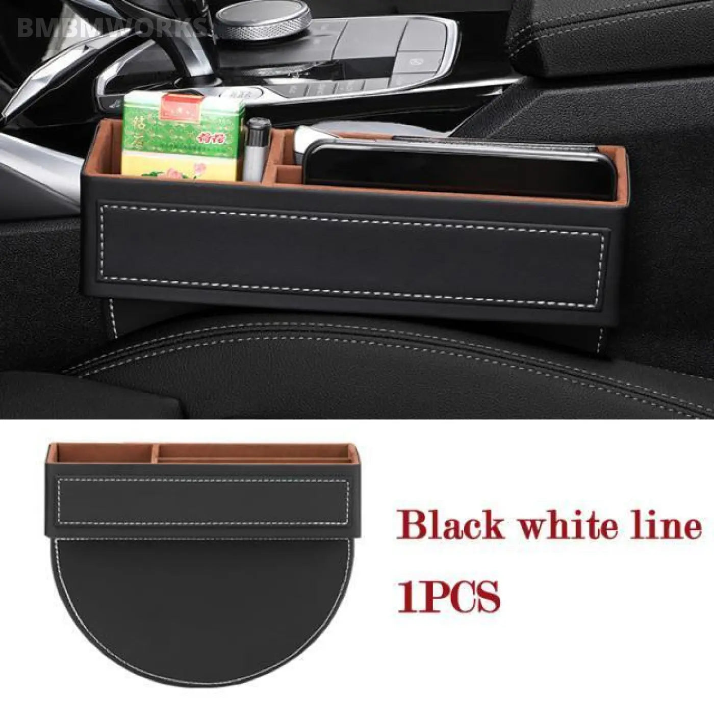 Seat Gap Storage Box Leather Organizing Bag Porsche Macan Cayenne Panamera 911