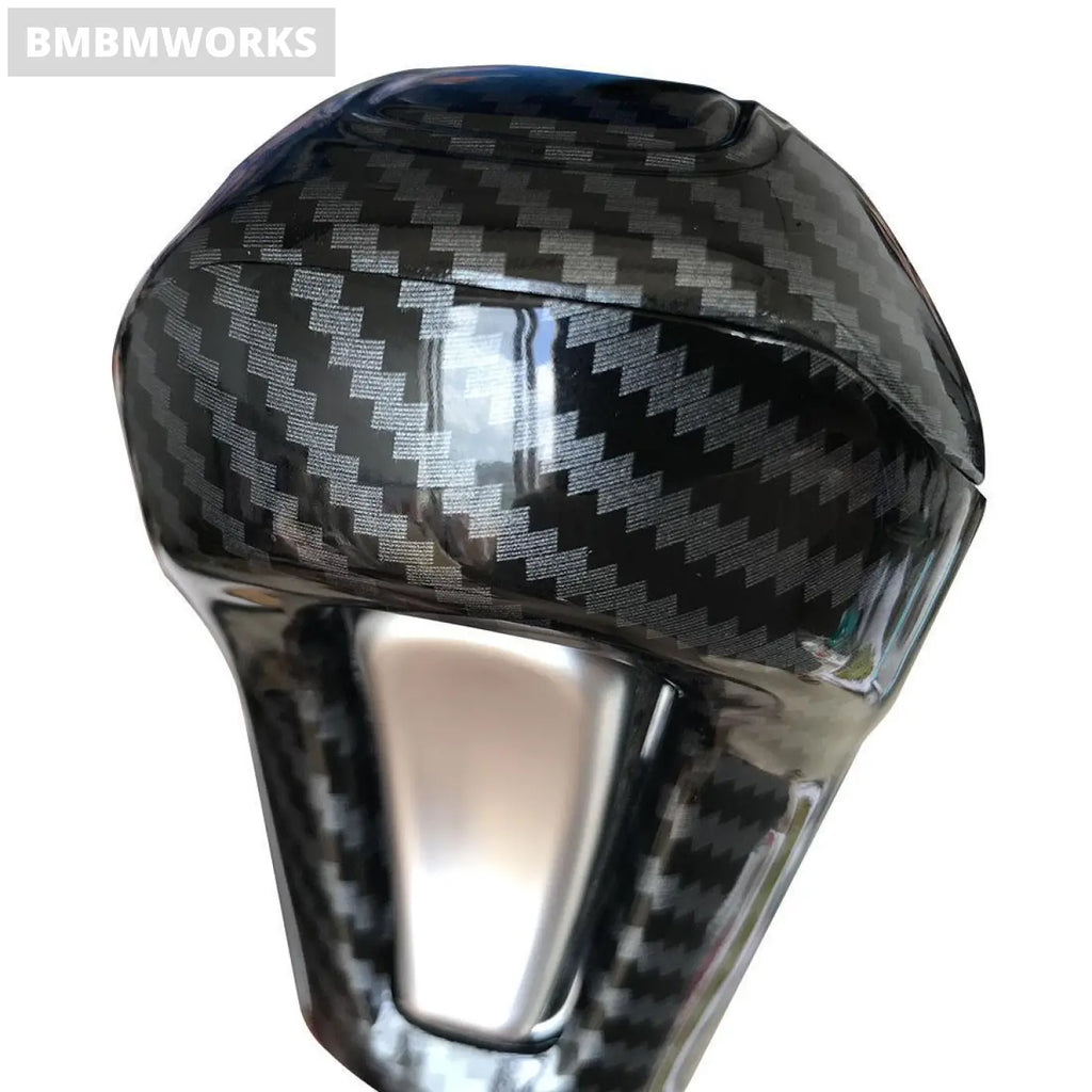Shift Knob Cover Trim Fit Carbon Fiber Color Hyundai Tucson 2016-2020
