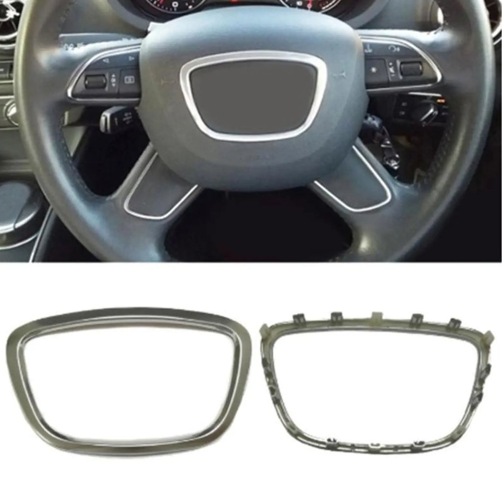 Silver Chrome Steering Wheel Trim Cover Audi A6 C7 A7 A8 D4