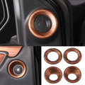 Speaker Frame Sticker Peach Wood Grain Interior Audio Panel Honda Crv 2017-2021