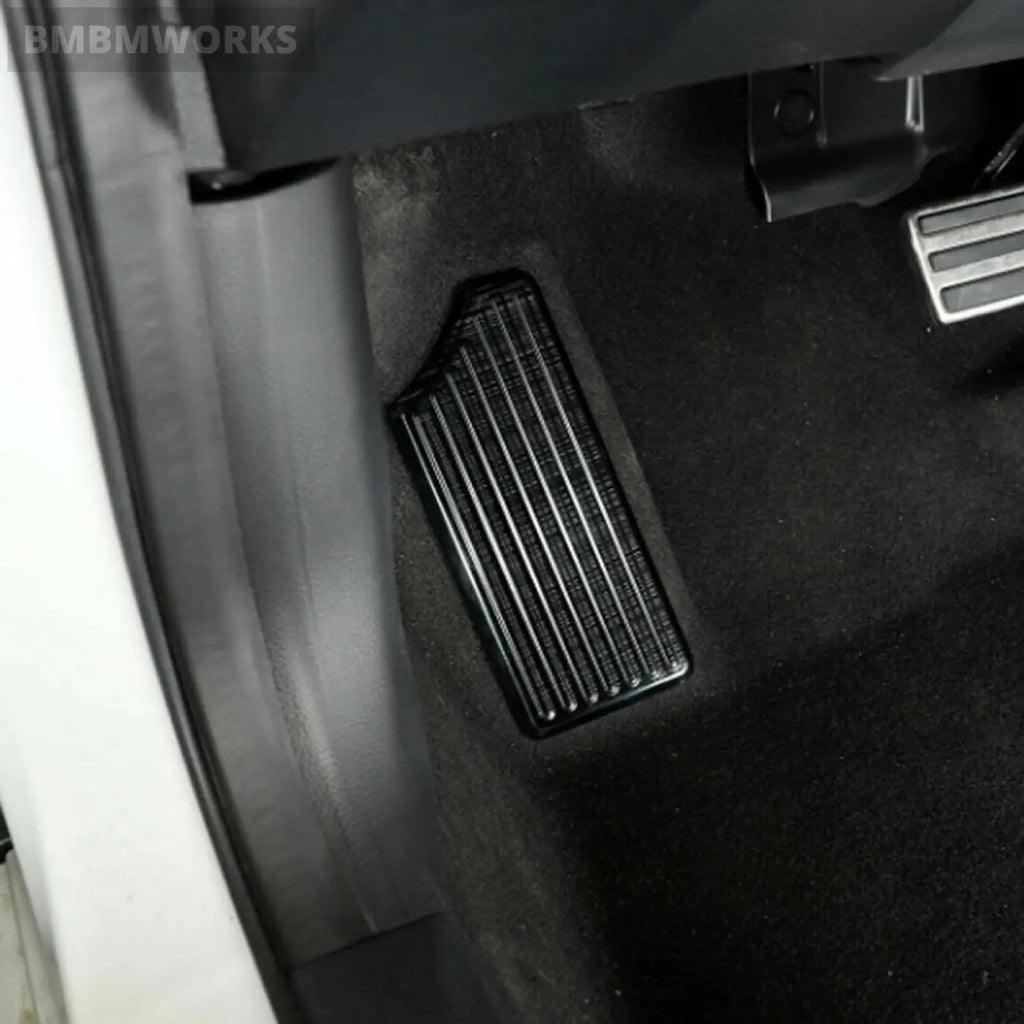 Steel Left Foot Pad Trim Anti-Slip Patch Rest Dead Pedal Cover