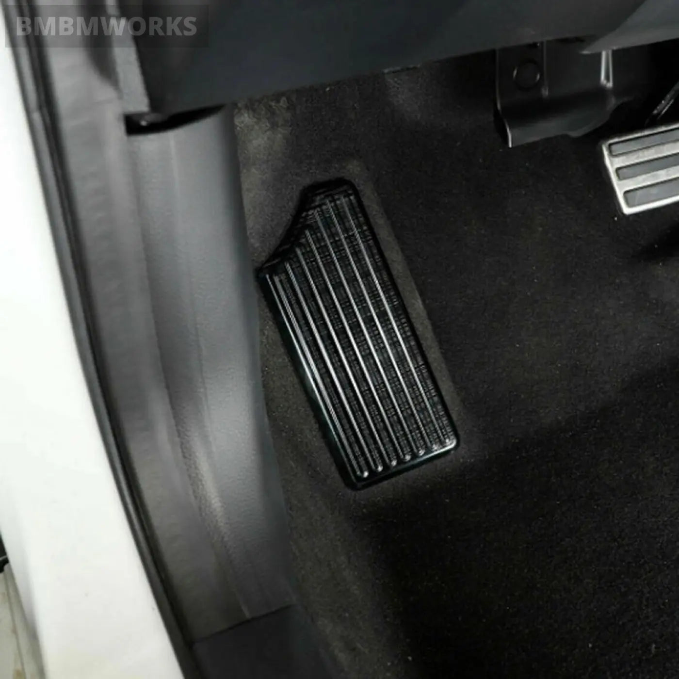 Steel Left Foot Pad Trim Anti-Slip Patch Rest Dead Pedal Cover