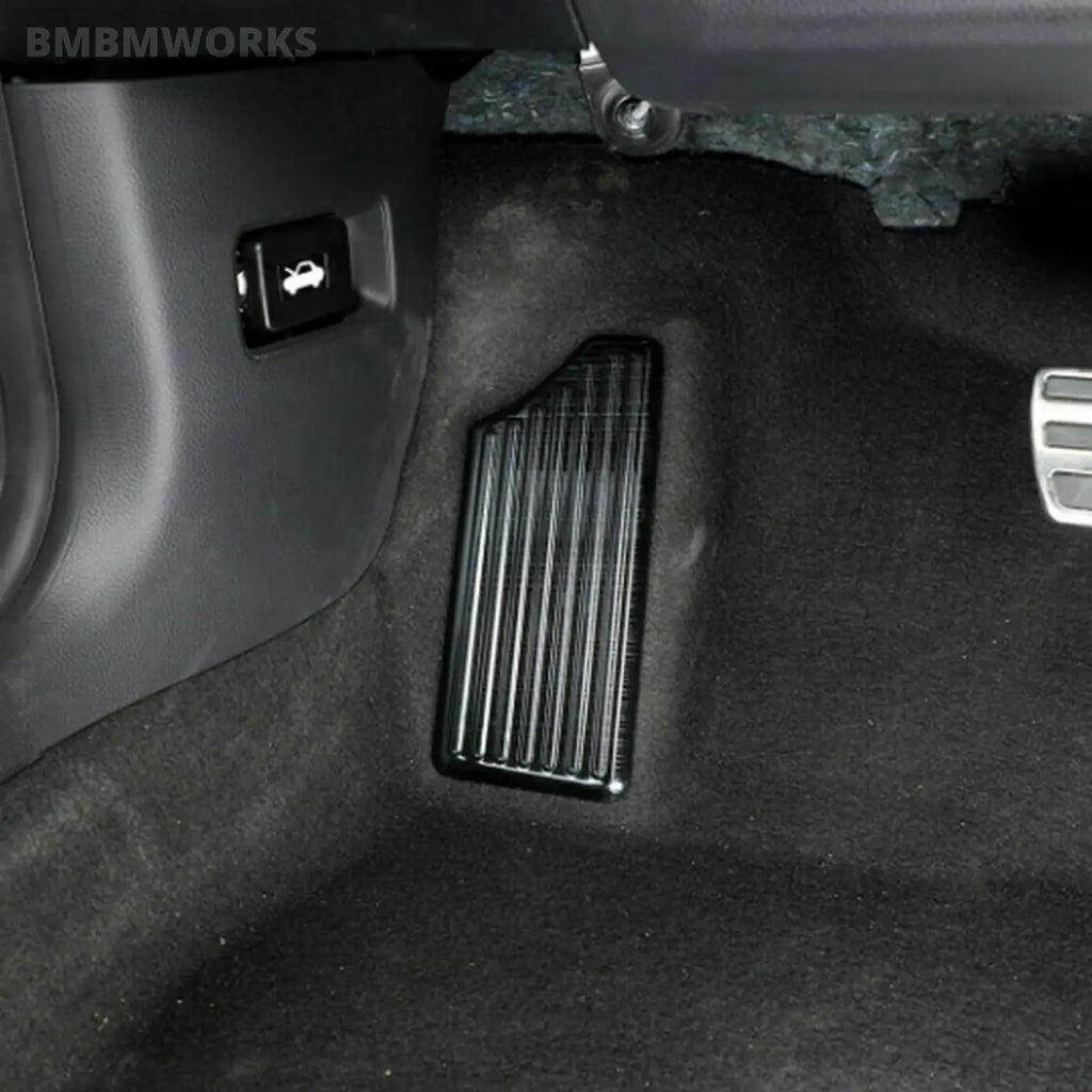 Steel Left Foot Pad Trim Anti-Slip Patch Rest Dead Pedal Cover