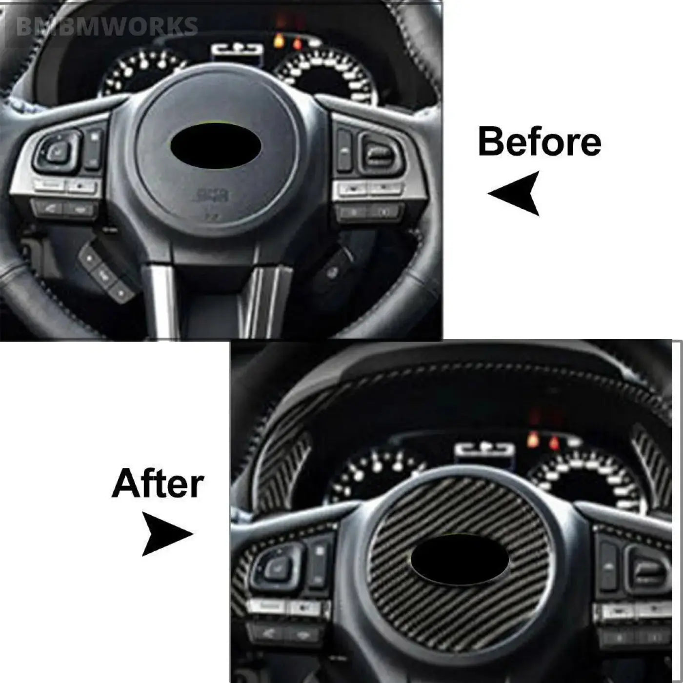 Steering Wheel Panel Cover Trim Subaru Forester 2013 2014 2015 2016 2017 2018