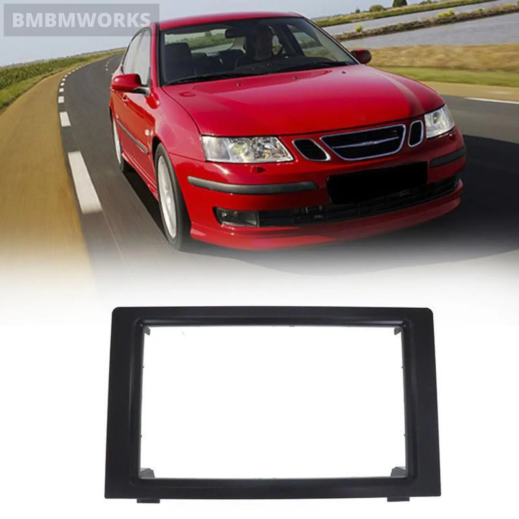 Stereo Radio Fascia Dash Panel 2 Din Frame Trim Kit Saab 9-3 2007-2011